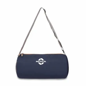 BASIC DUFFEL BAG - NAVY BLUE - ORANGE