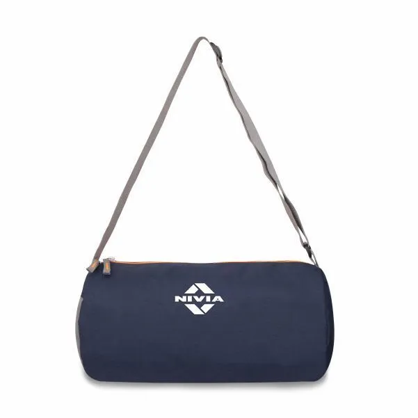 BASIC DUFFEL BAG - NAVY BLUE - ORANGE