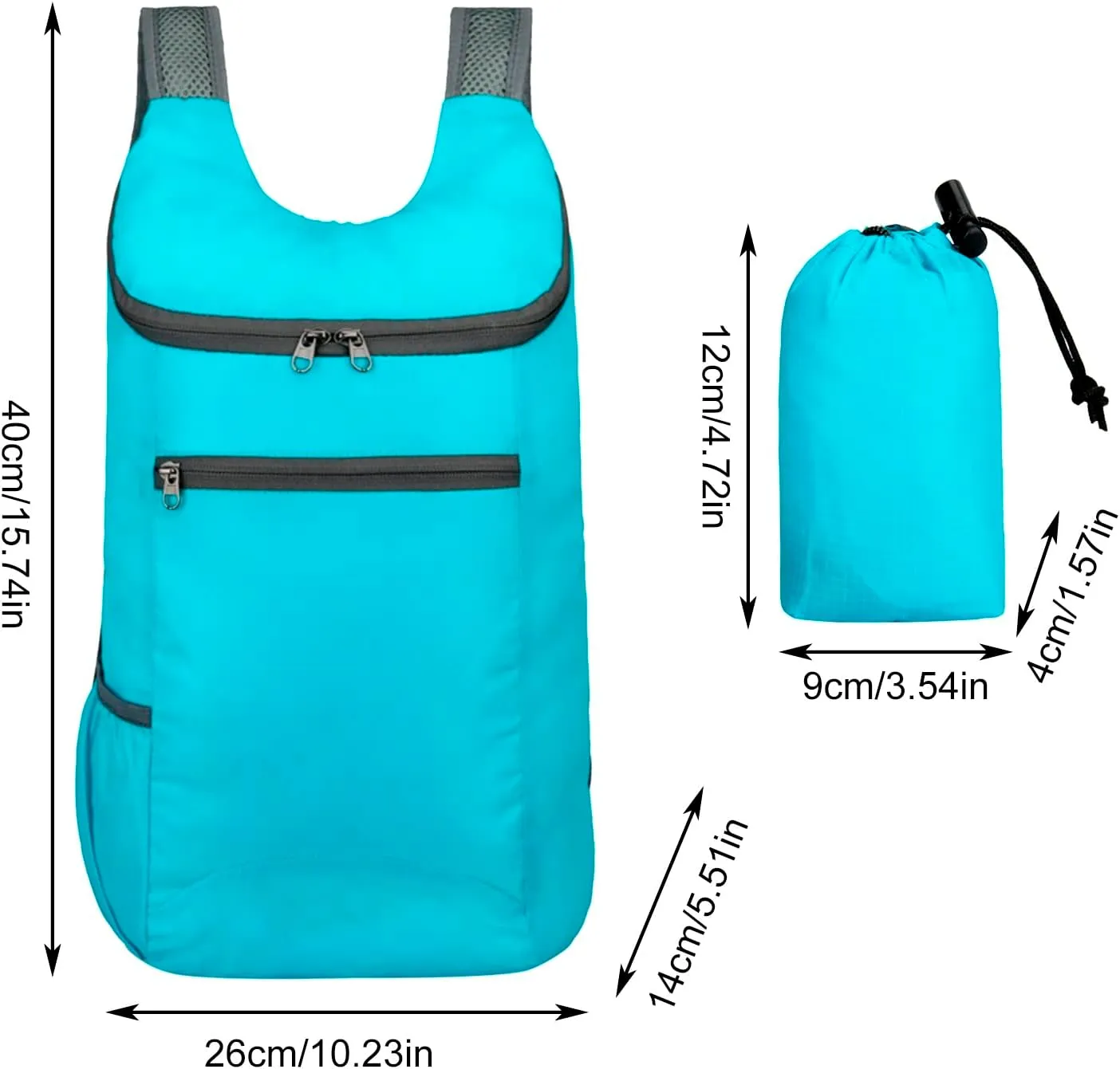 Beach Tote Bag Folding Hiking Backpack Lightweight Sport Day-Pack Suitable For Gym Mens Outdoor Climb Beach Travel X