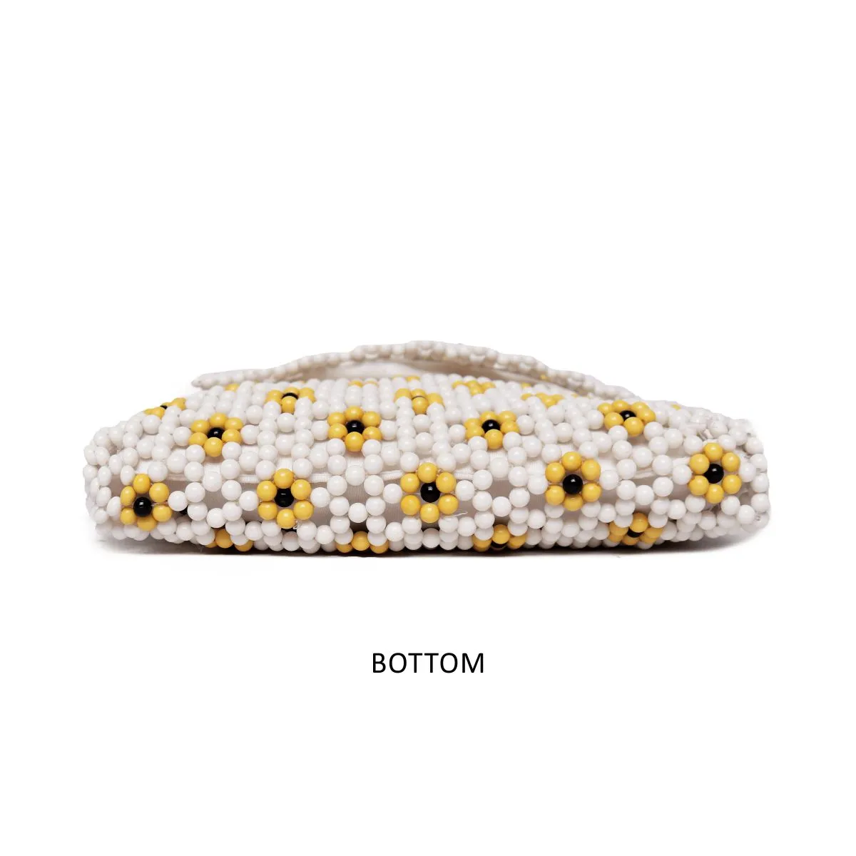 Beaded Clutch With Metal Chain Strap