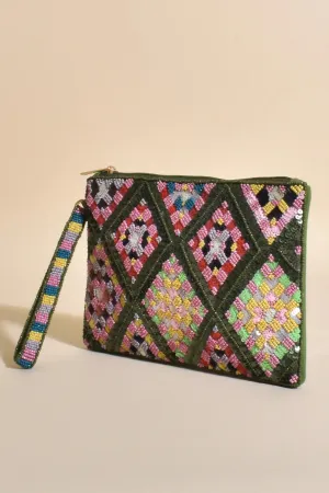 Clutches with Chain and Beaded Straps
