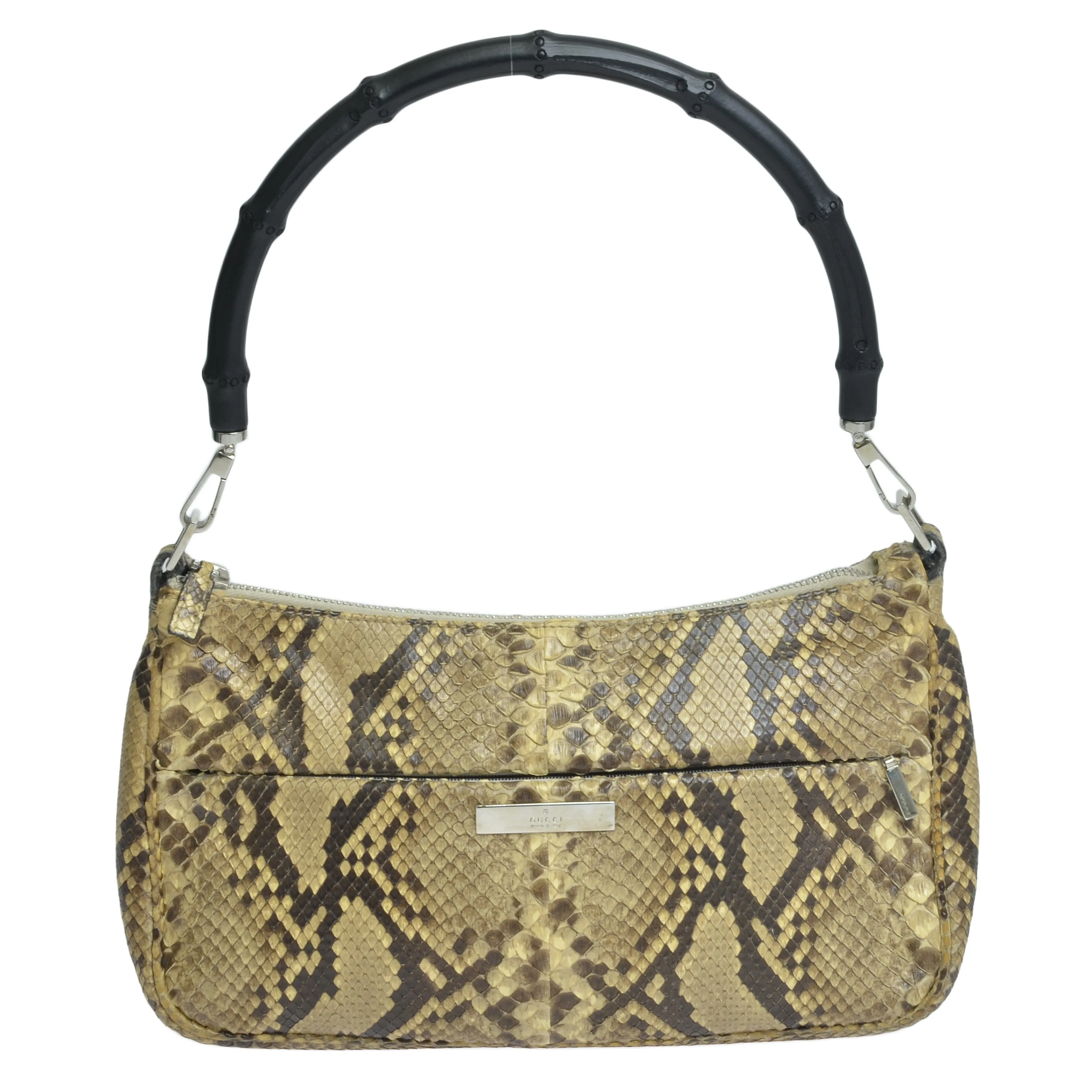 Beige Vintage Bamboo Shoulder bag