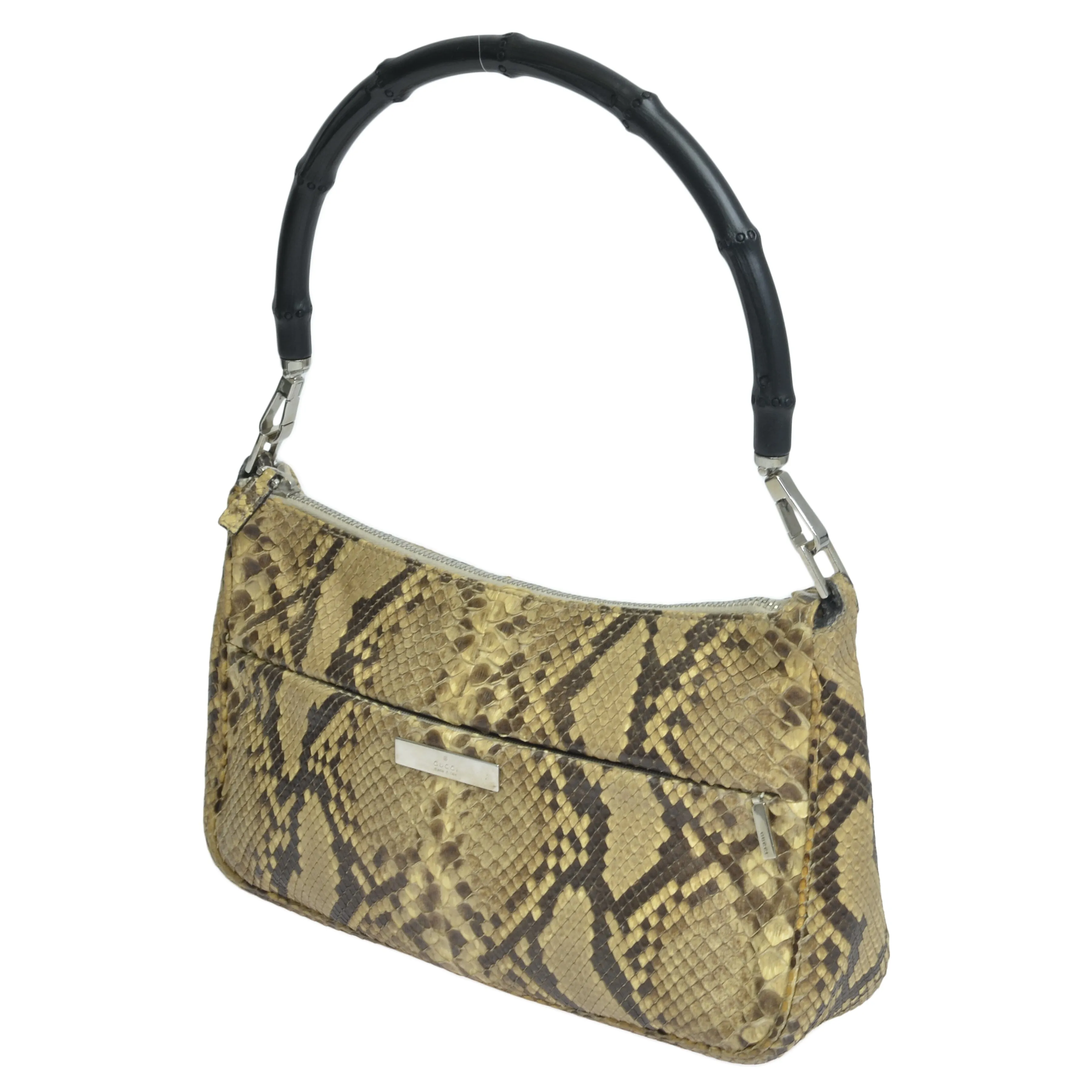 Beige Vintage Bamboo Shoulder bag