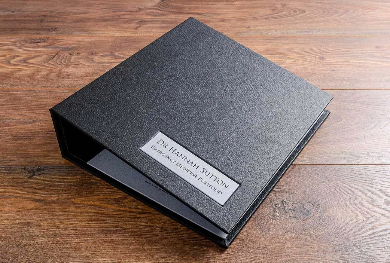Bespoke Personalised A4 Medical Portfolio (Ring Binder Mechanism)