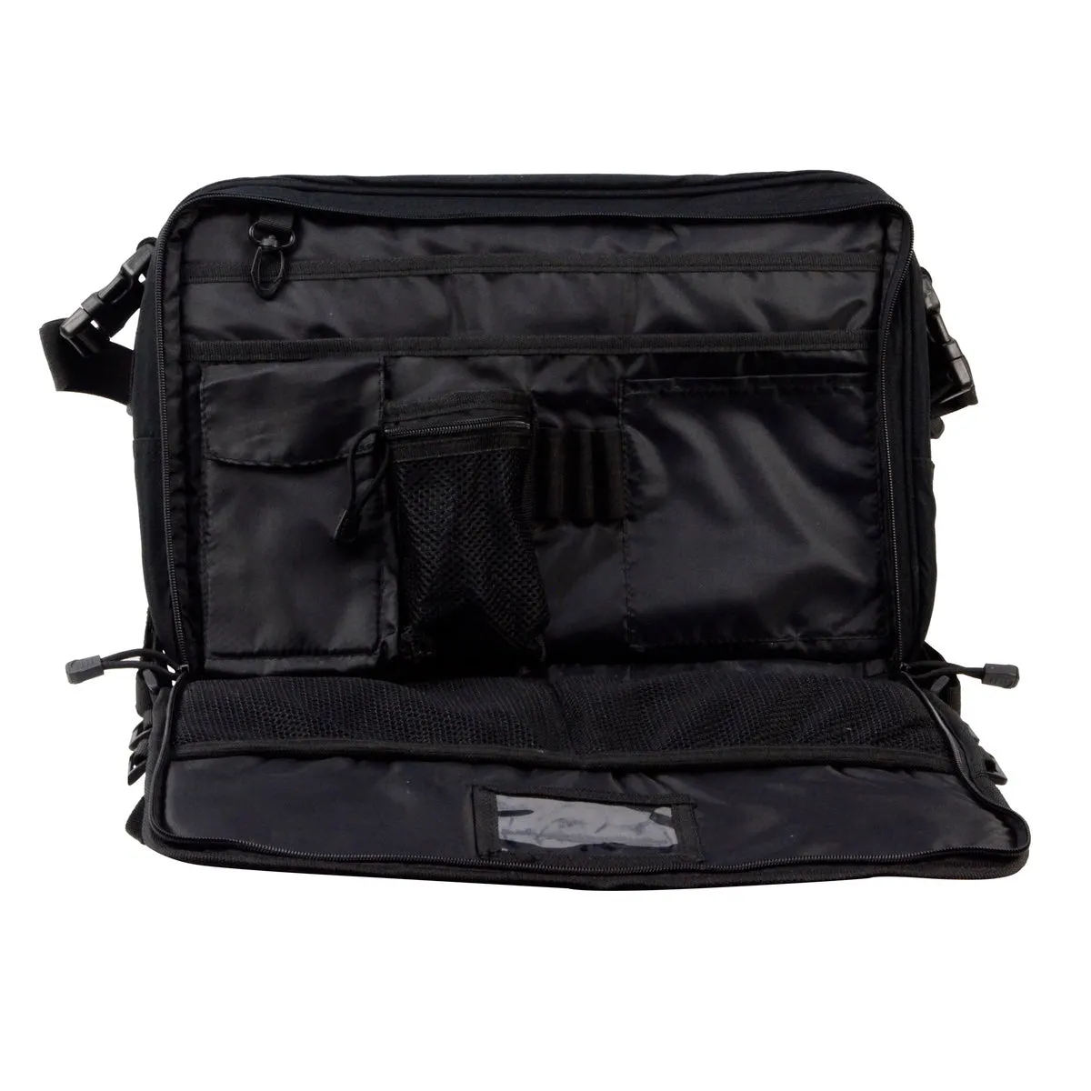 Black Army/Military-Style Cross-body Messenger Bag