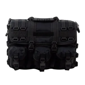 Black Army/Military-Style Cross-body Messenger Bag
