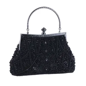 Black Beaded Purse