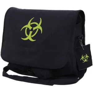 Black - Bio-Hazard Vintage Canvas Paratrooper Shoulder Bag