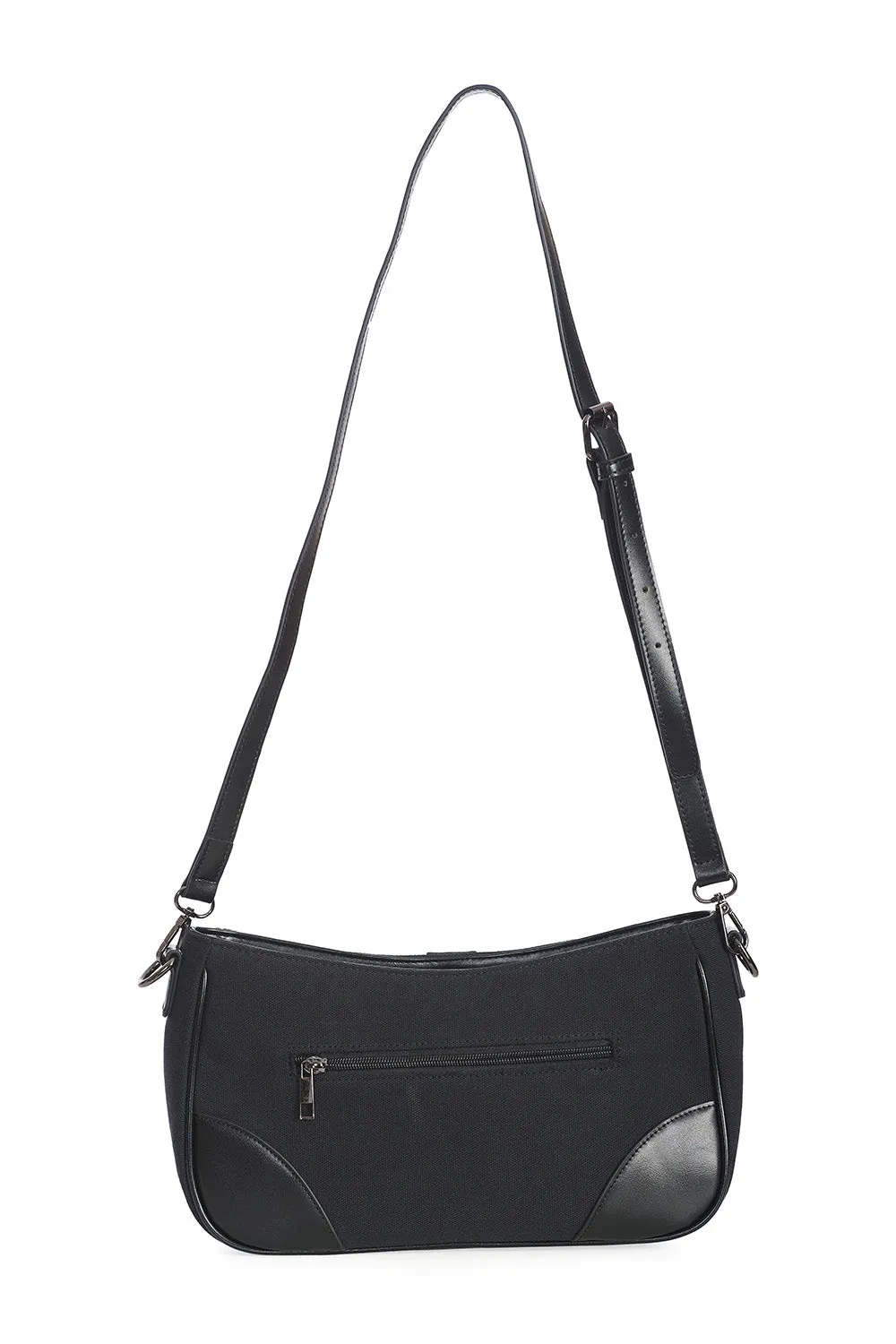 Black Double Chain Crossbody Bag