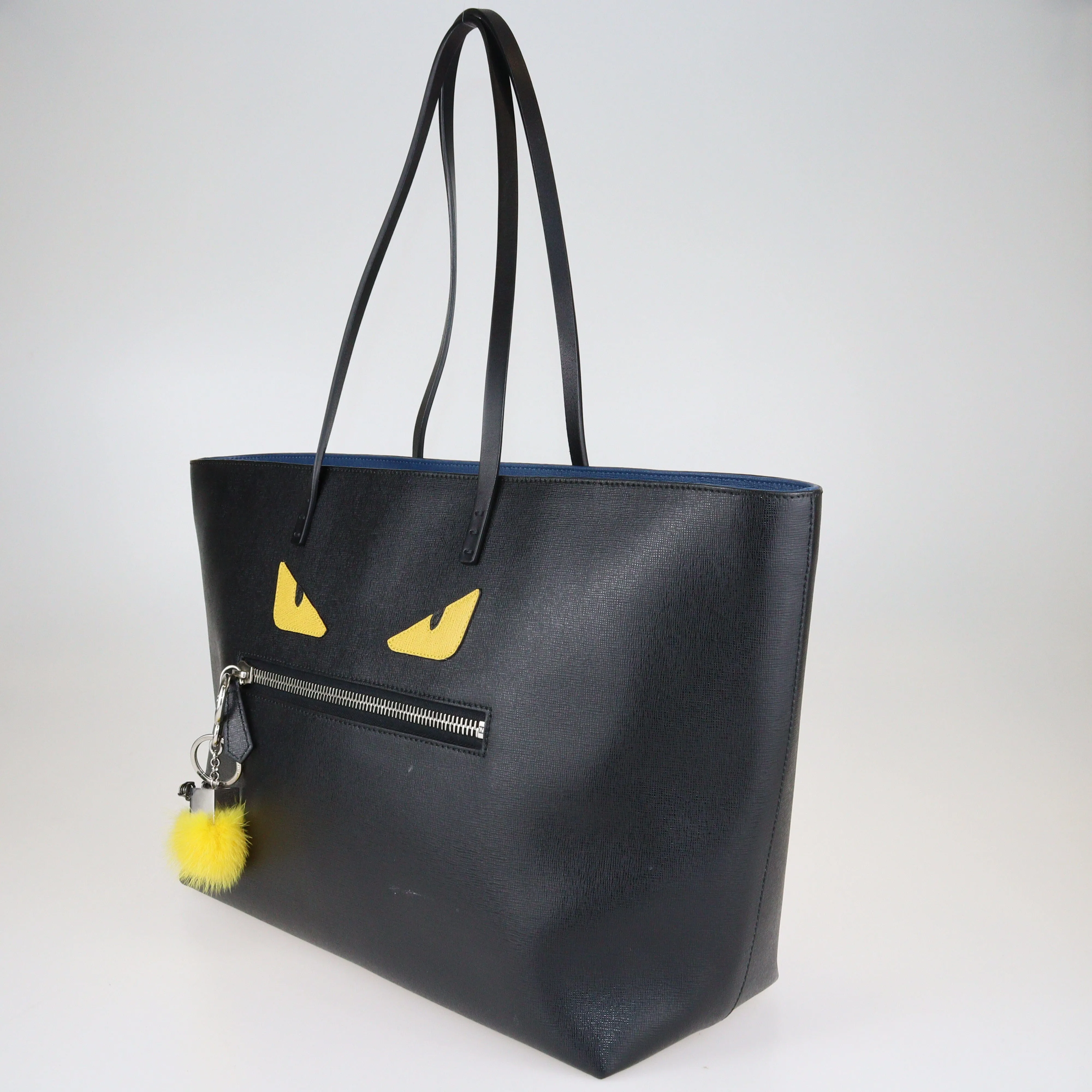 Black Monster Roll Tote Bag w/ Charm