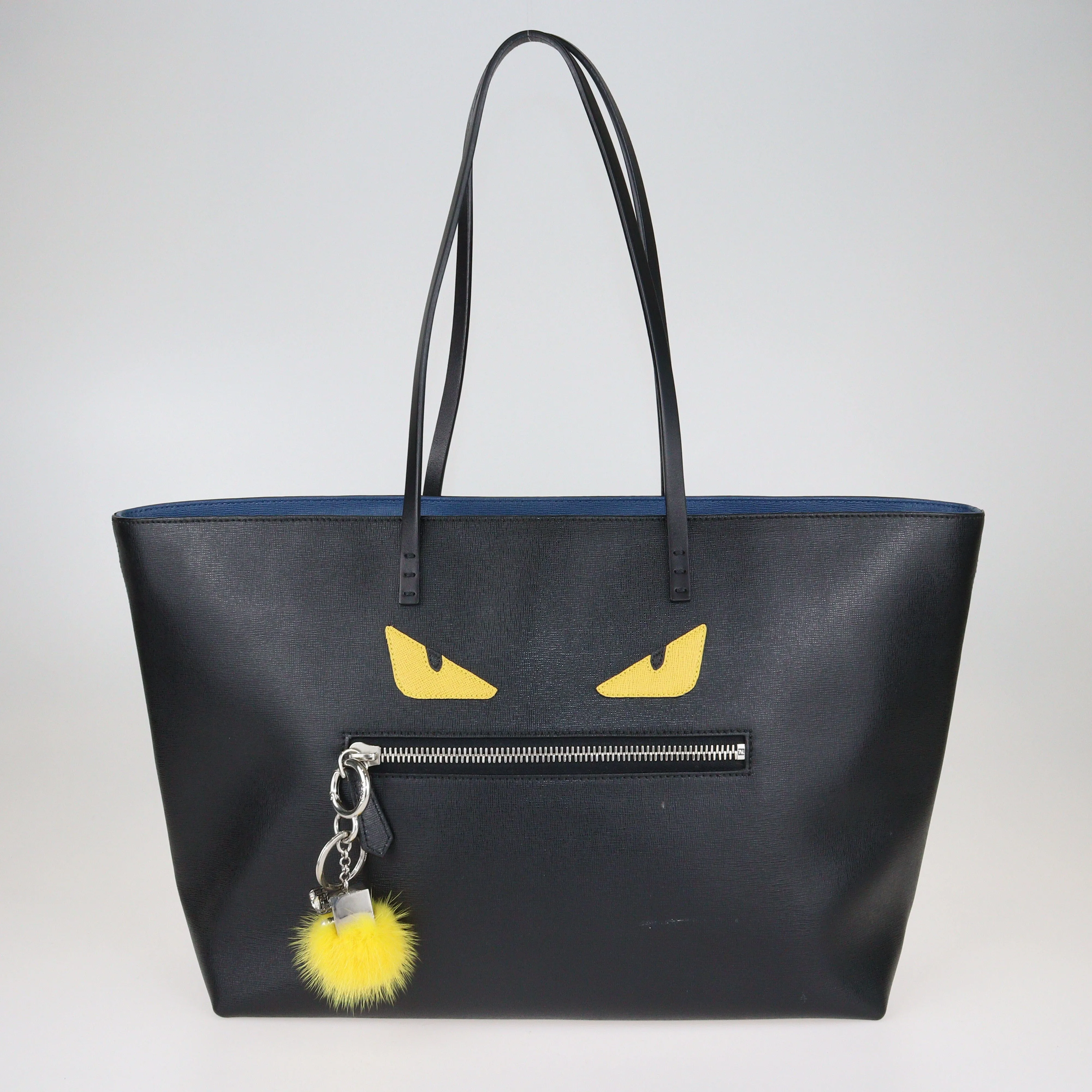 Black Monster Roll Tote Bag w/ Charm