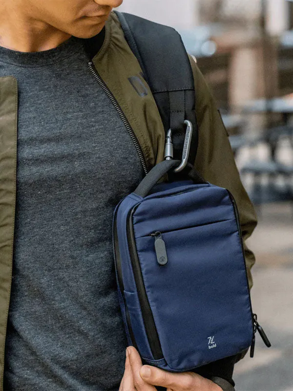 Bold Mimic: Multi-Carry Sling/Backpack in Raven Black Color