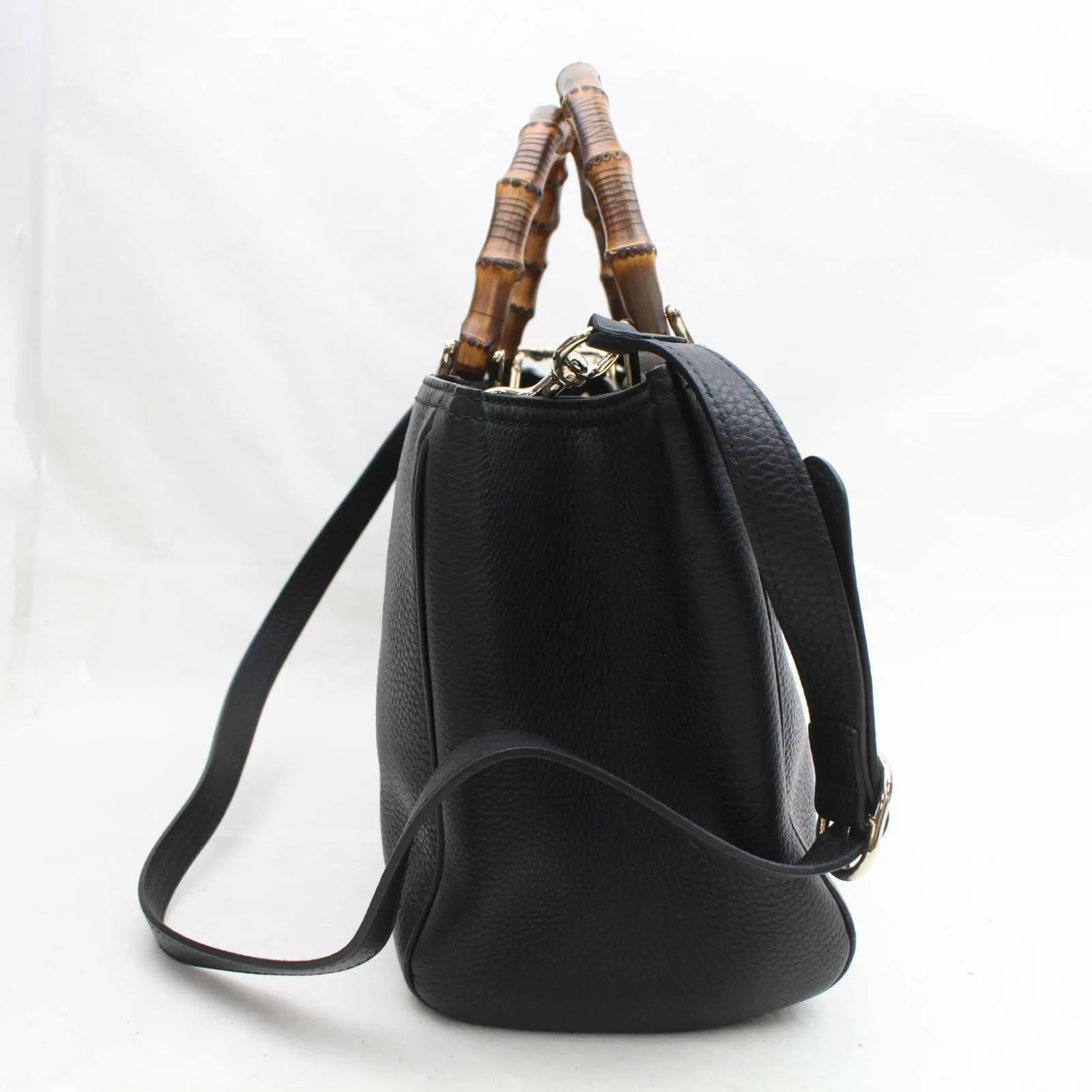 Brand Inspired Gucci Tote Bag Black Leather