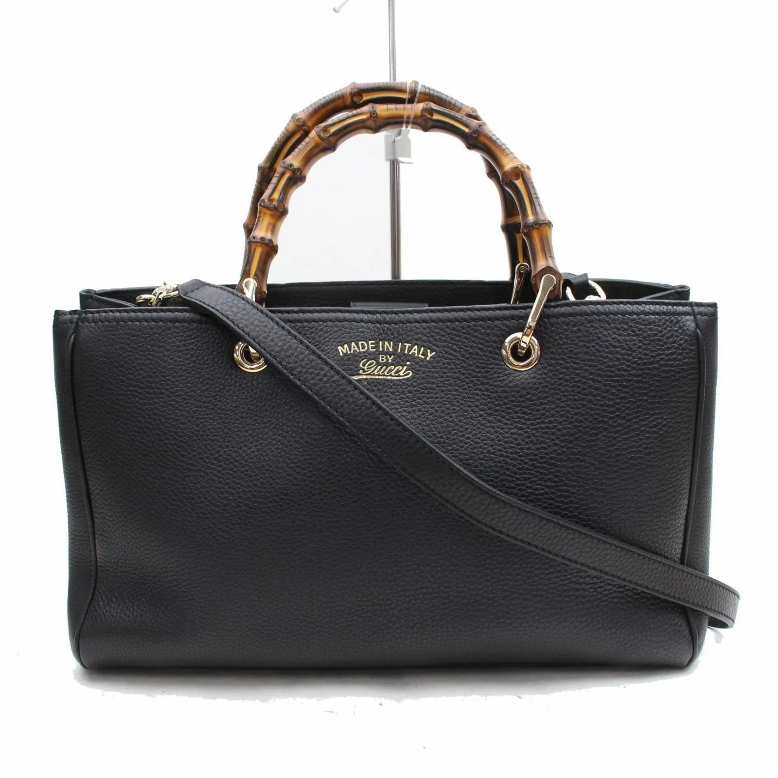 Brand Inspired Gucci Tote Bag Black Leather