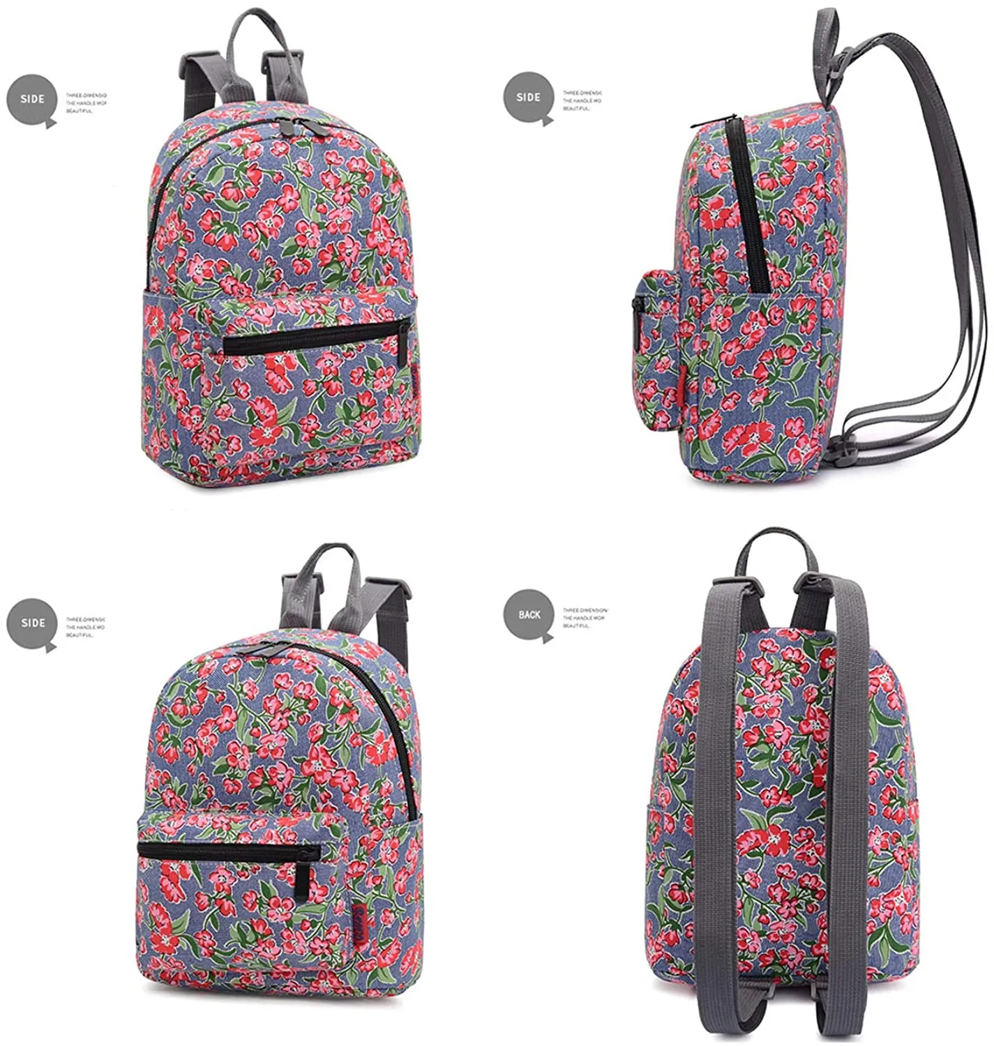 Bravo BTS Mini Denim Backpack 10" (Bloom)