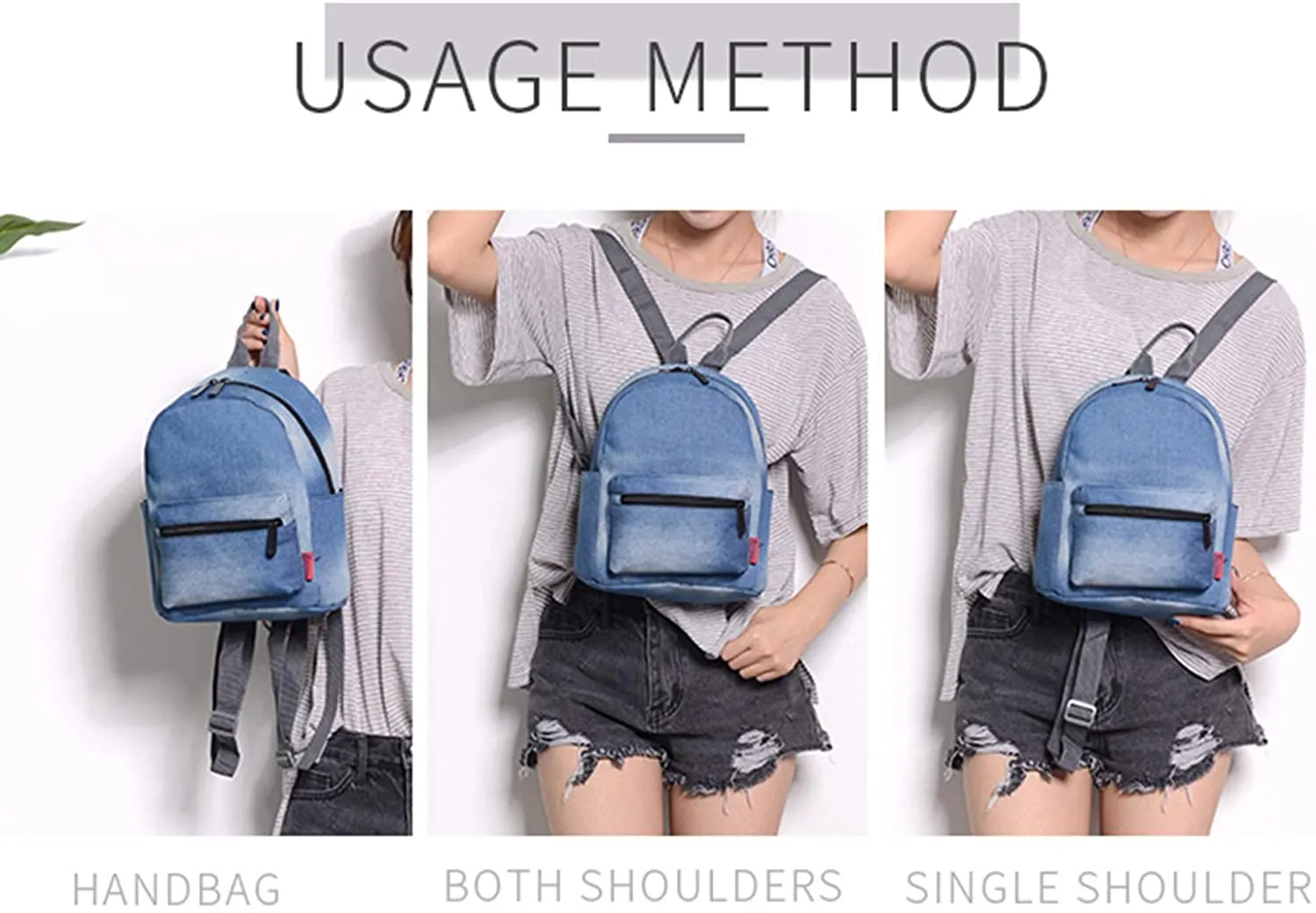 Bravo BTS Mini Denim Backpack 10" (Bloom)