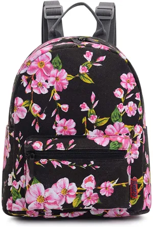 Bravo! Fashion Design All Purpose 9" Floral Backpack (Sweet Plum)