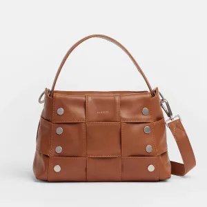 BRYANT MED - Caffe Tan/Brushed Silver