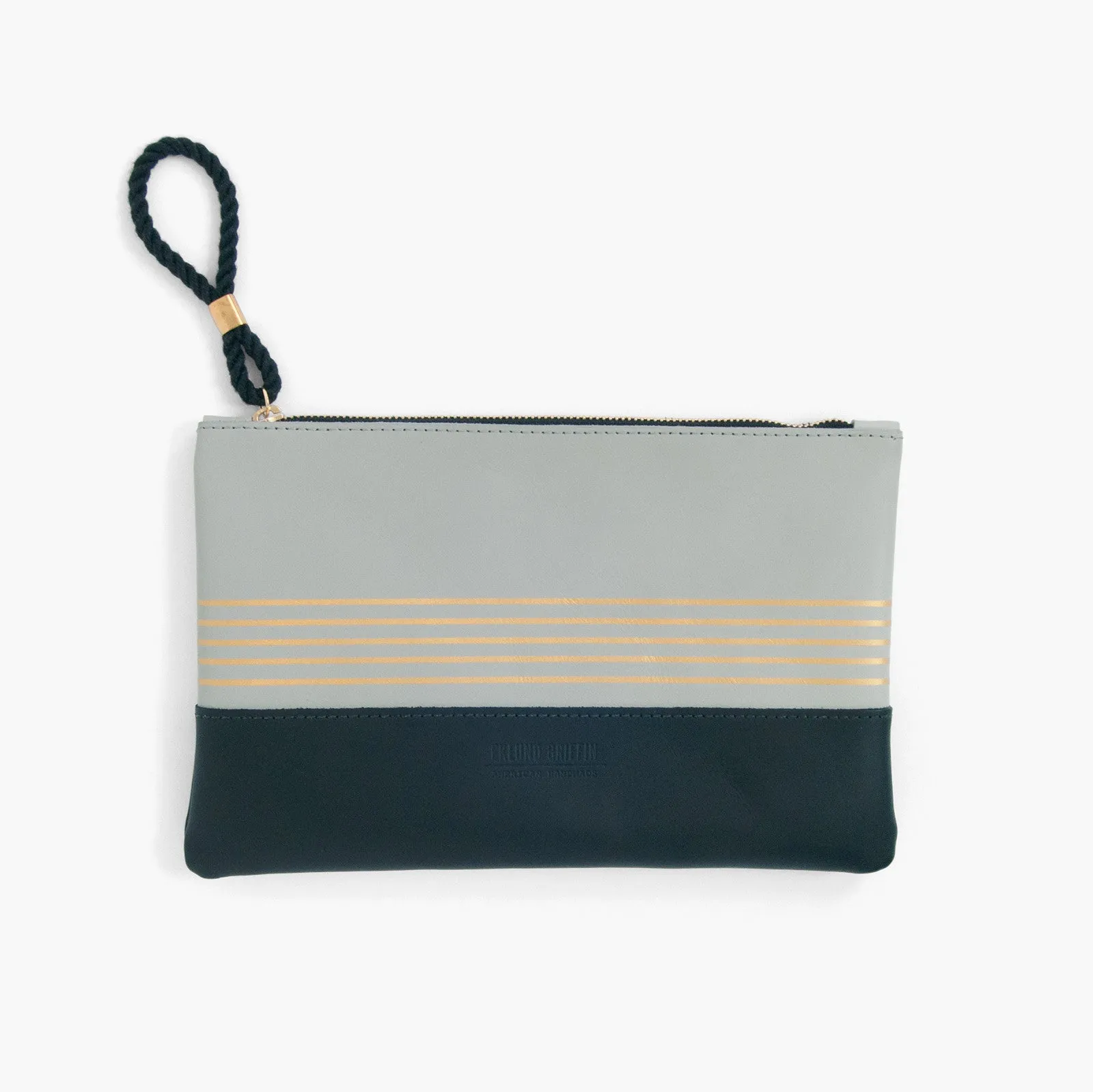 Buoy Block Clutch in Gull Gray   Black