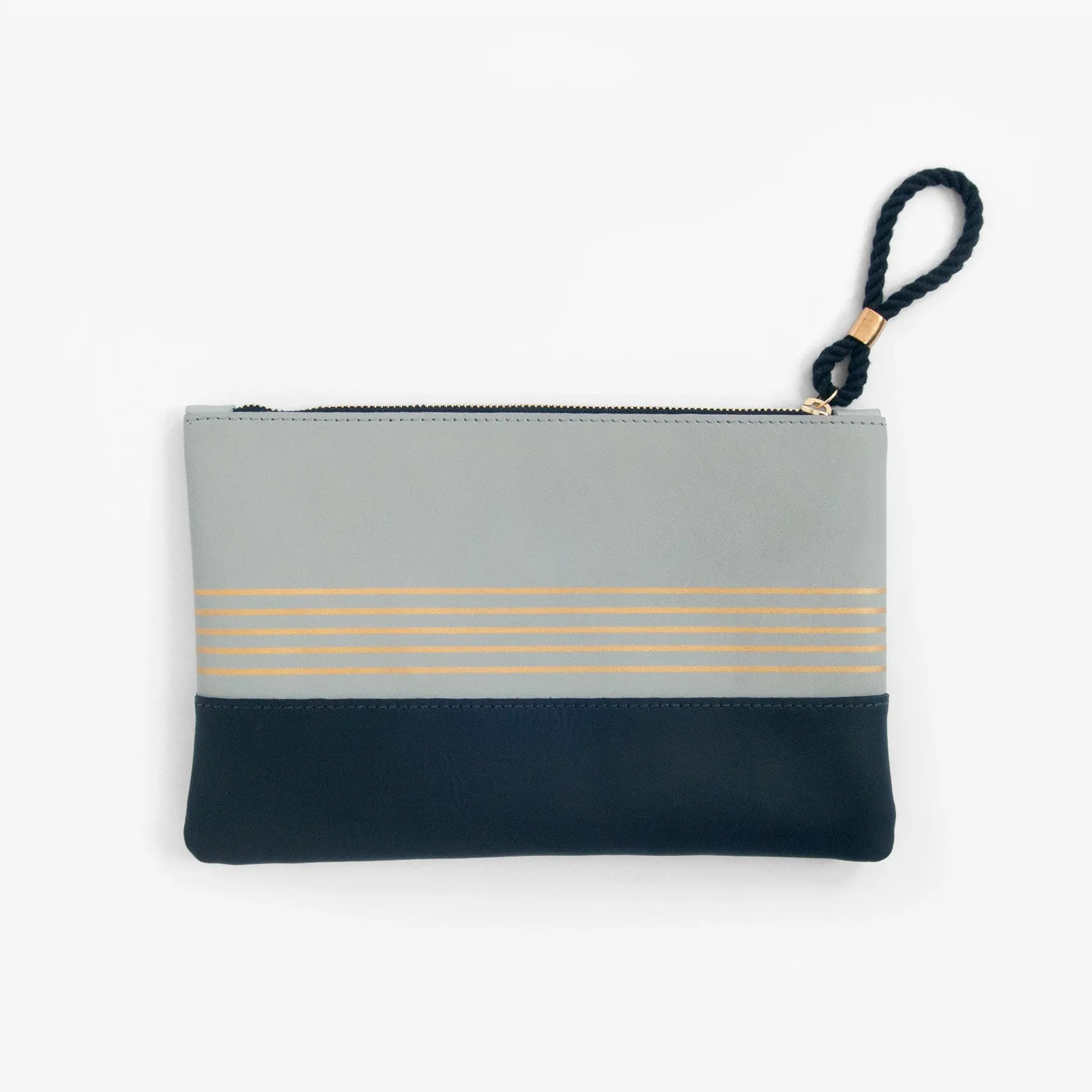 Buoy Block Clutch in Gull Gray   Black