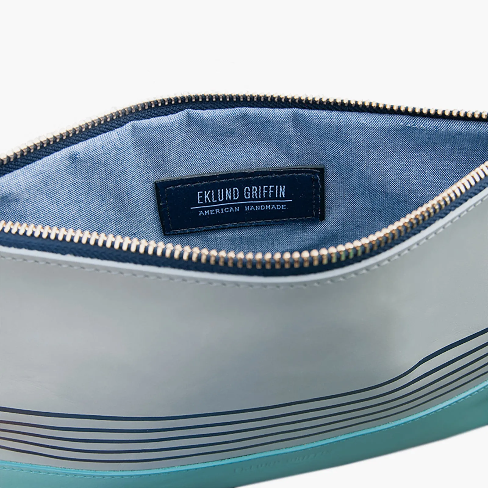 Buoy Block Clutch in Gull Gray   Tidal Teal