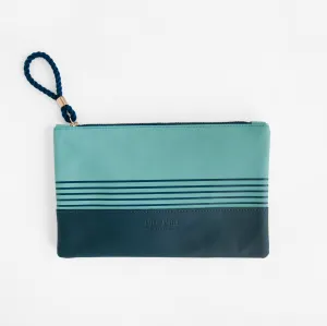 Buoy Block Clutch in Tidal Teal   Navy