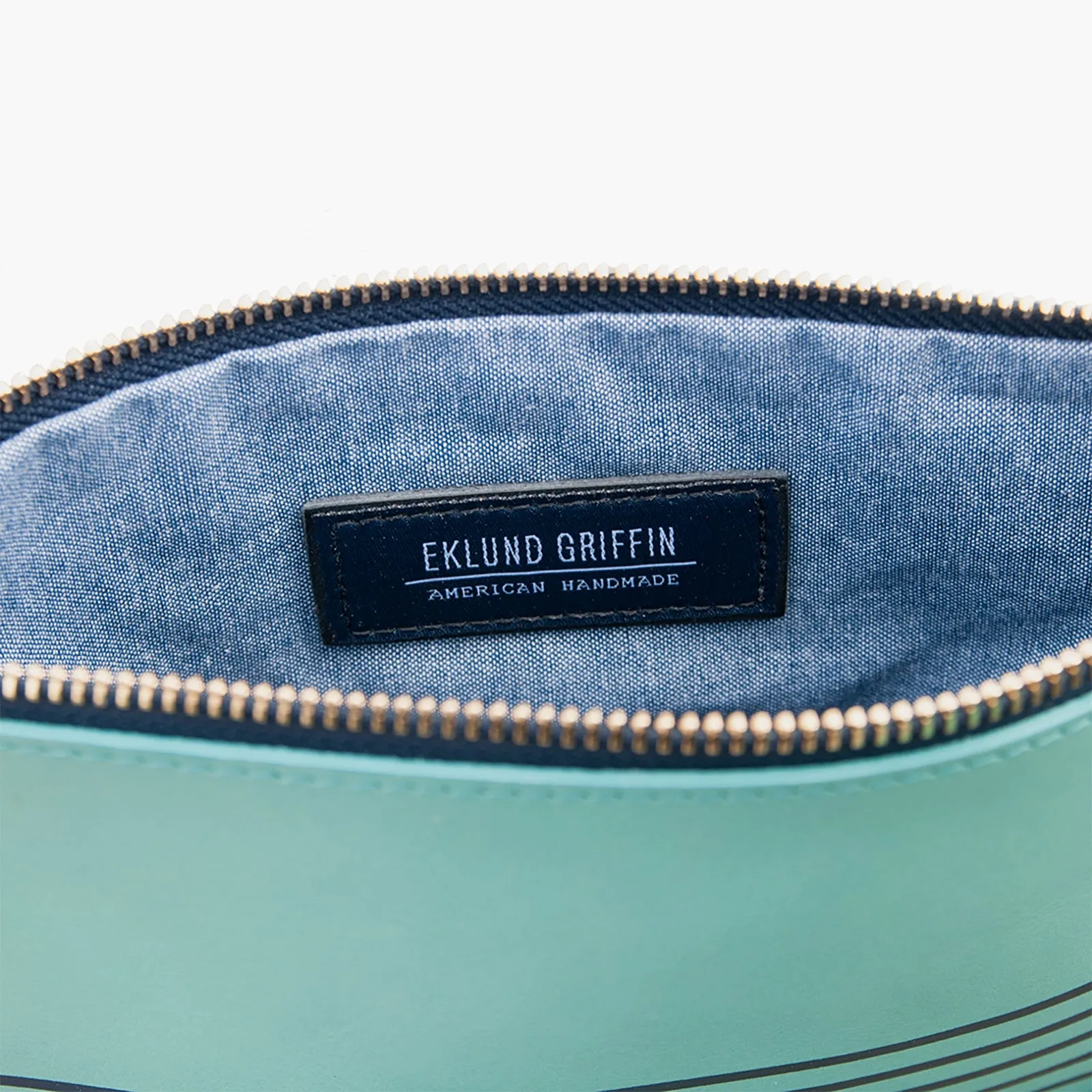 Buoy Block Clutch in Tidal Teal   Navy