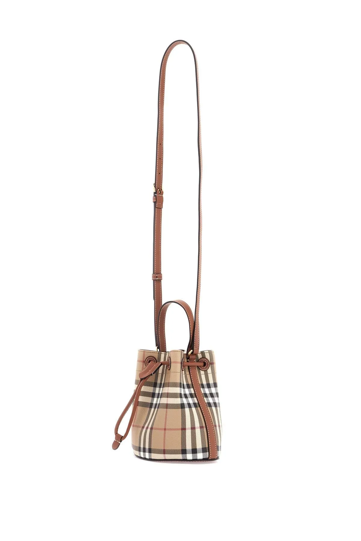 Burberry Ered  checkered Mini Bucket Bag
