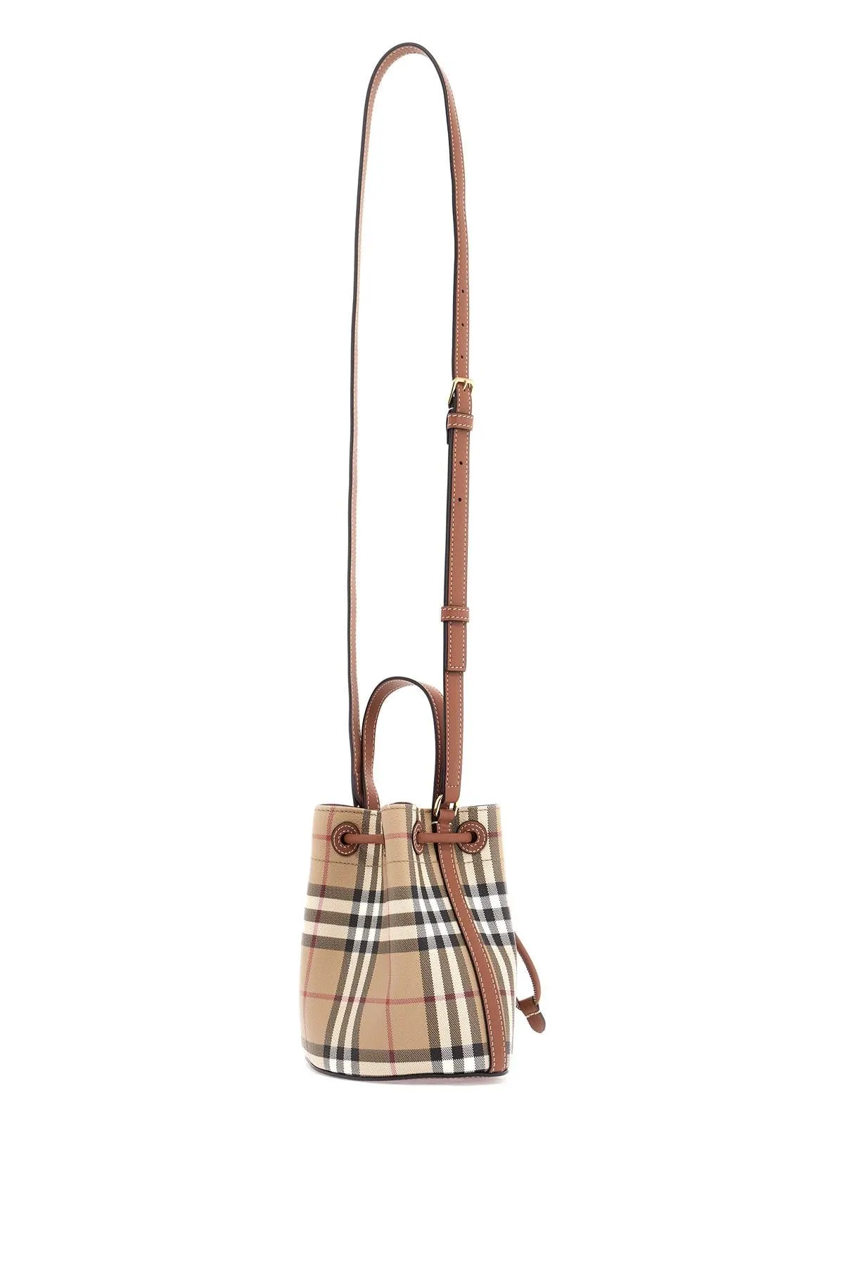 Burberry Ered  checkered Mini Bucket Bag