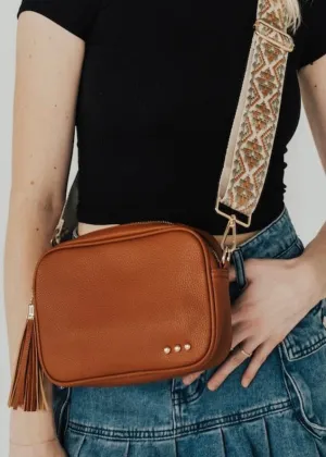 Camel Willow Crossbody Handbag
