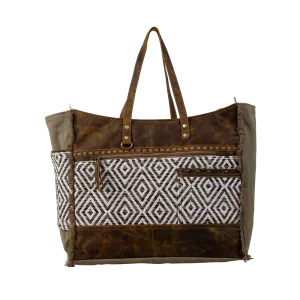 Canvas & Leather Weekender Bag