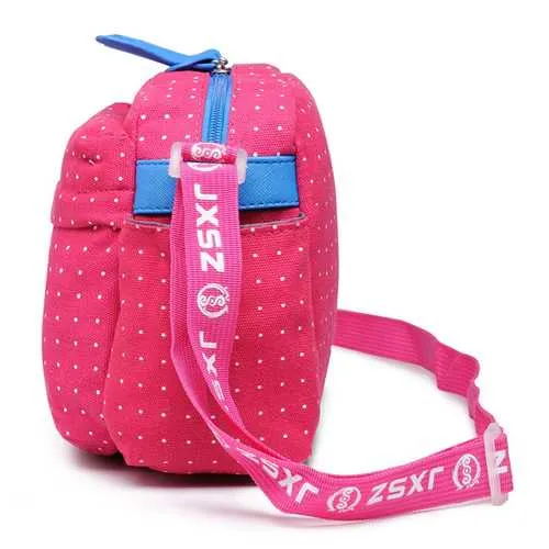 Canvas Casual Sports Travel Light Weight Wave Point Shoulder Bag Crossbody Bags