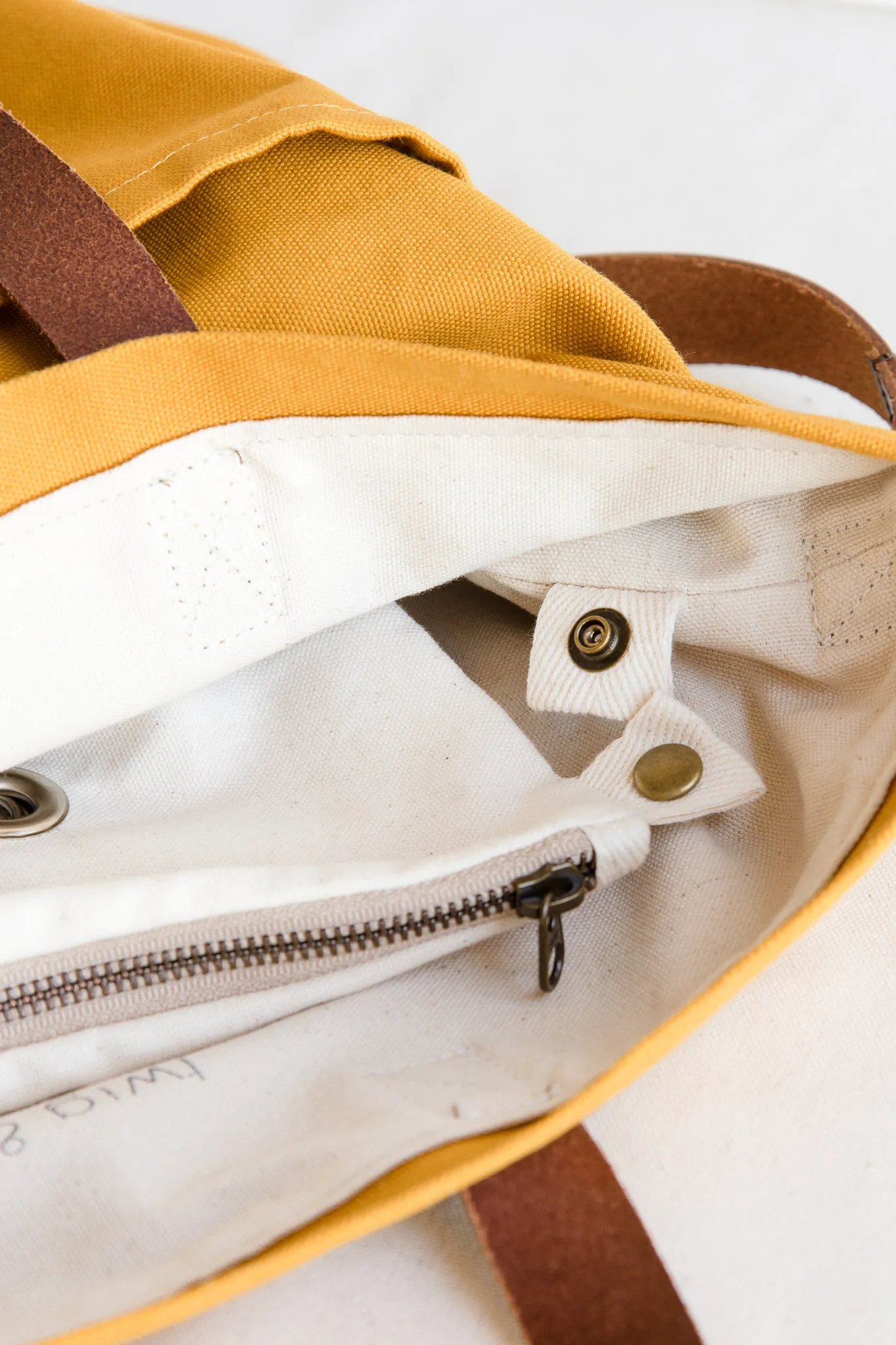 canvas crossbody project tote