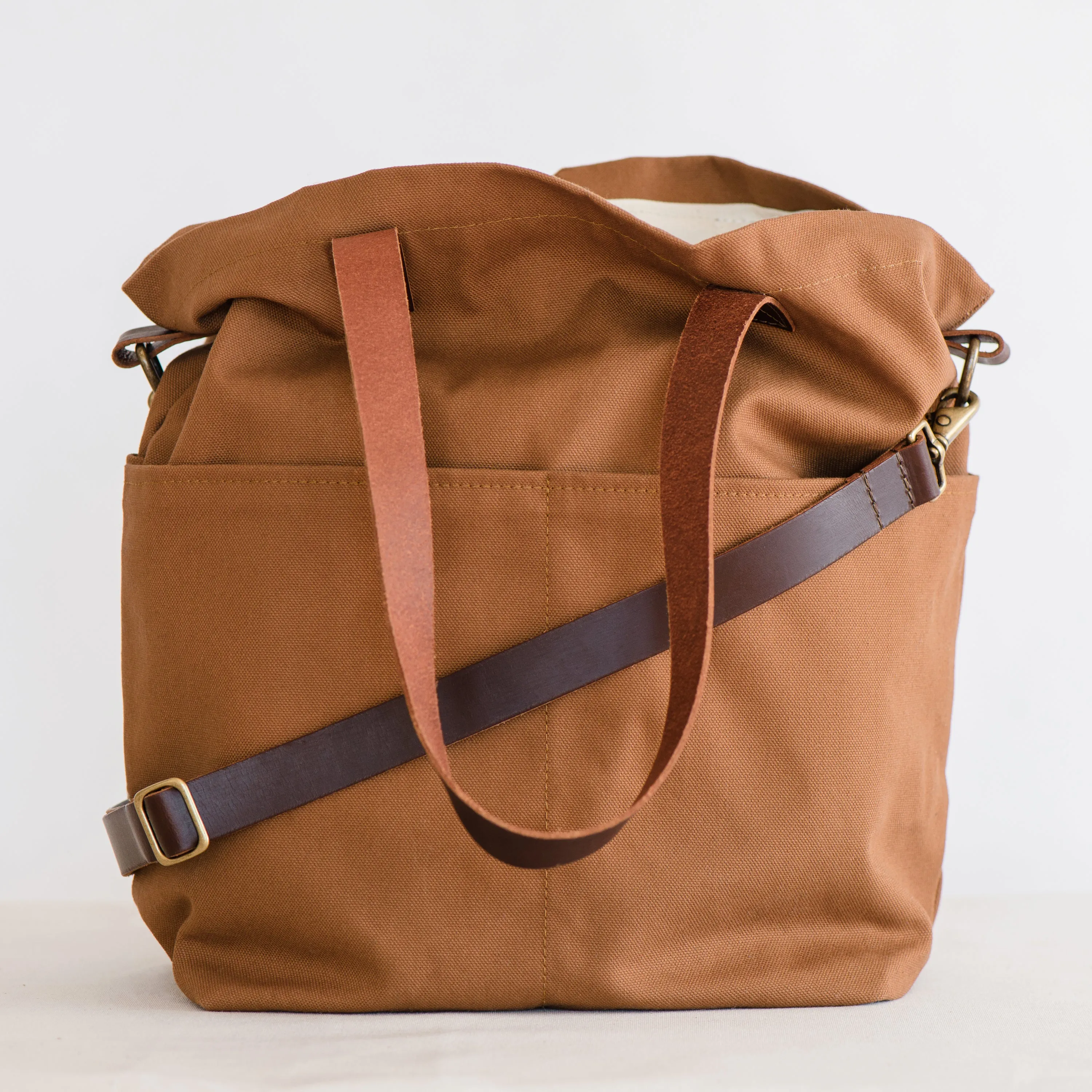 canvas crossbody project tote