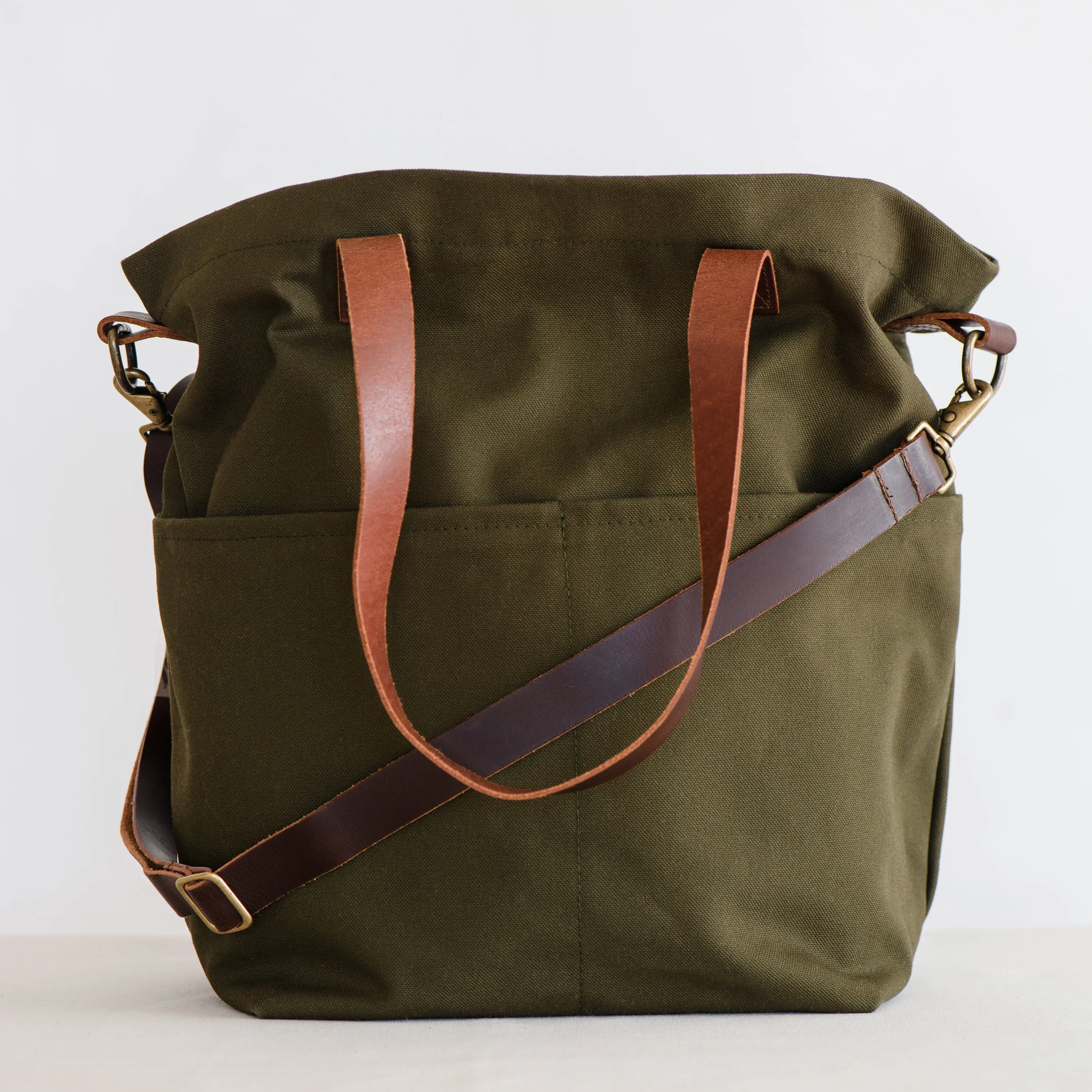 canvas crossbody project tote