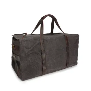 Canvas Leather Overnight Bag Waterproof Canvas Duffle Bag Crossbody Travel Bag