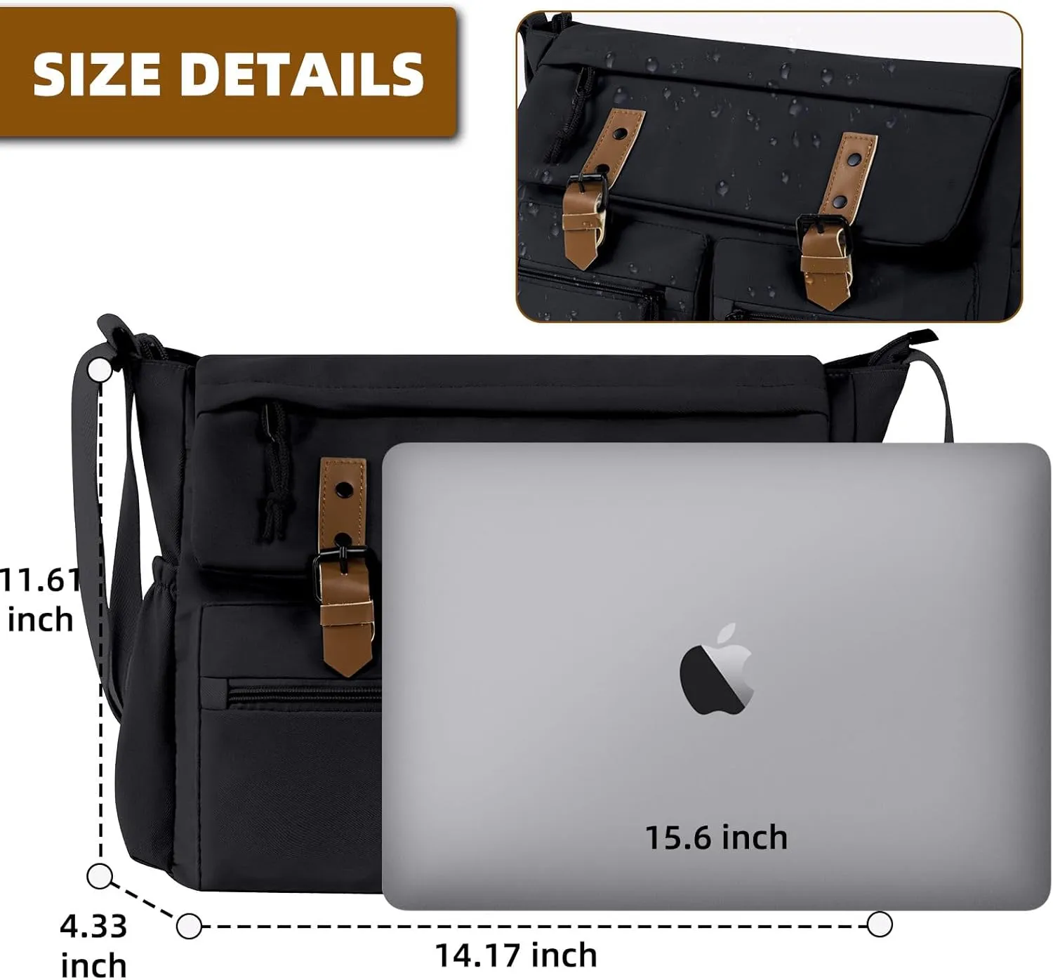 Canvas Messenger Bag for Men Women,Crossbody Shoulder Bag Travel Messenger Canvas Shoulder Work Daily Vintage