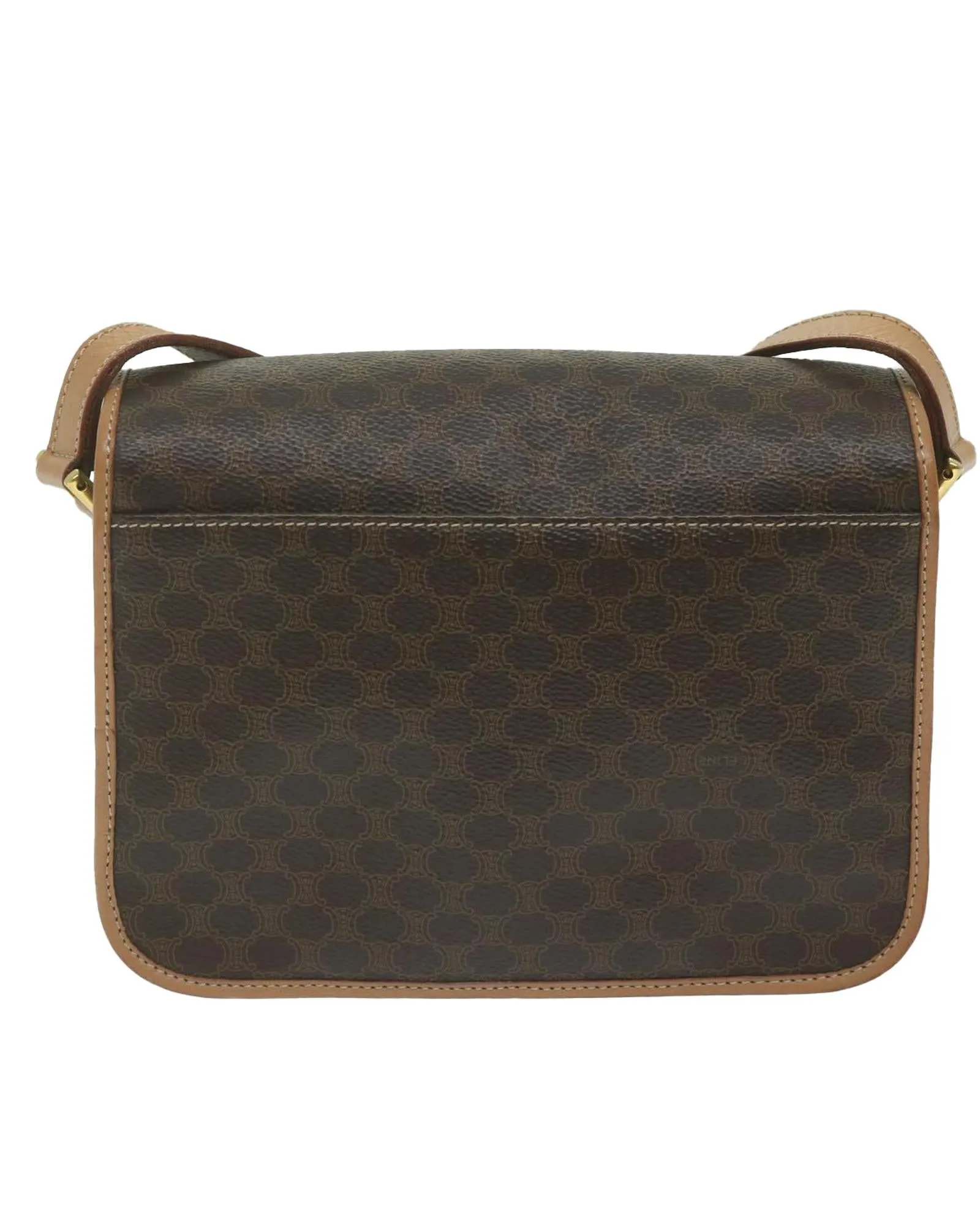 Canvas Shoulder Bag with Shoulder Drop and Multiple Compartments
