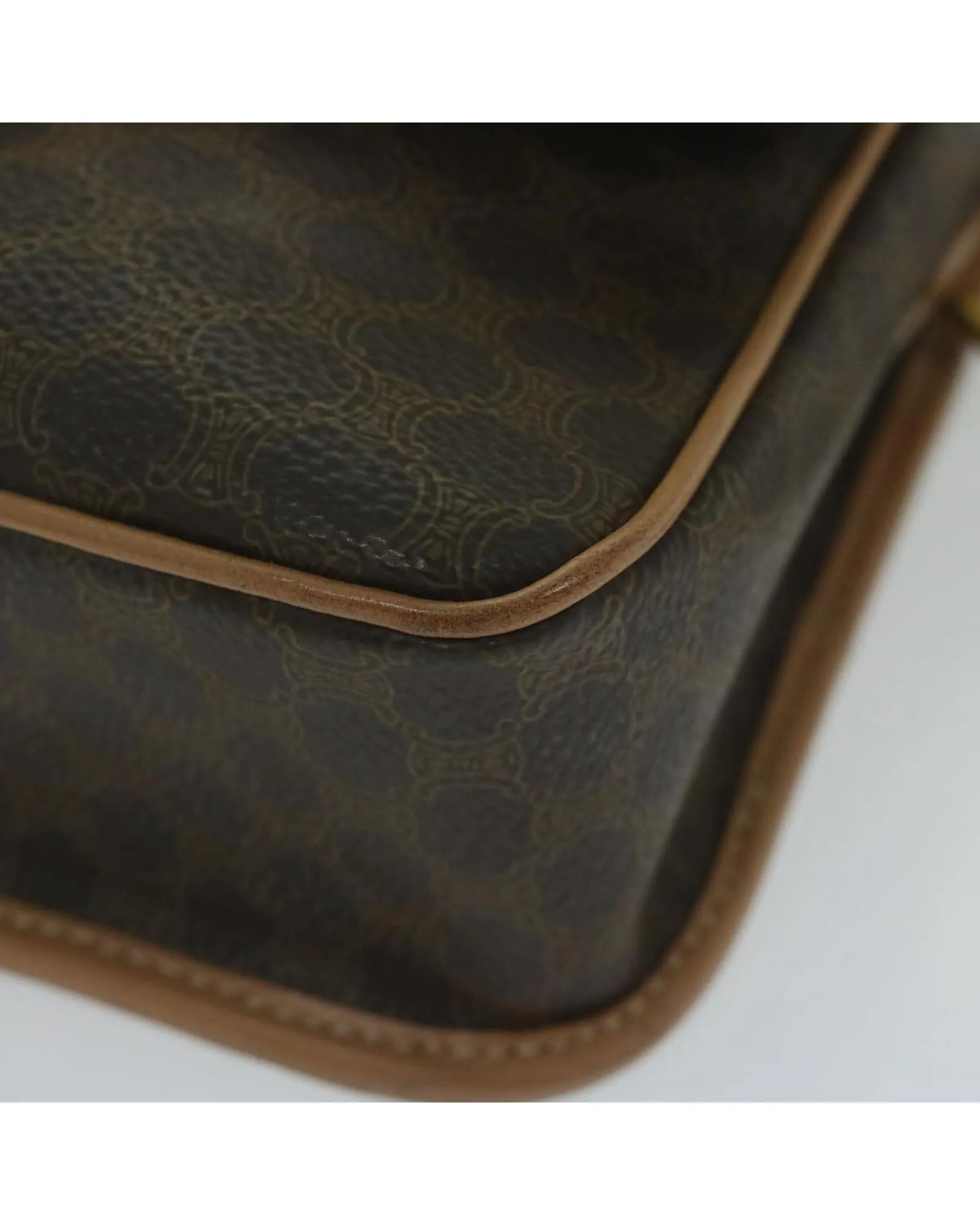 Canvas Shoulder Bag with Shoulder Drop and Multiple Compartments