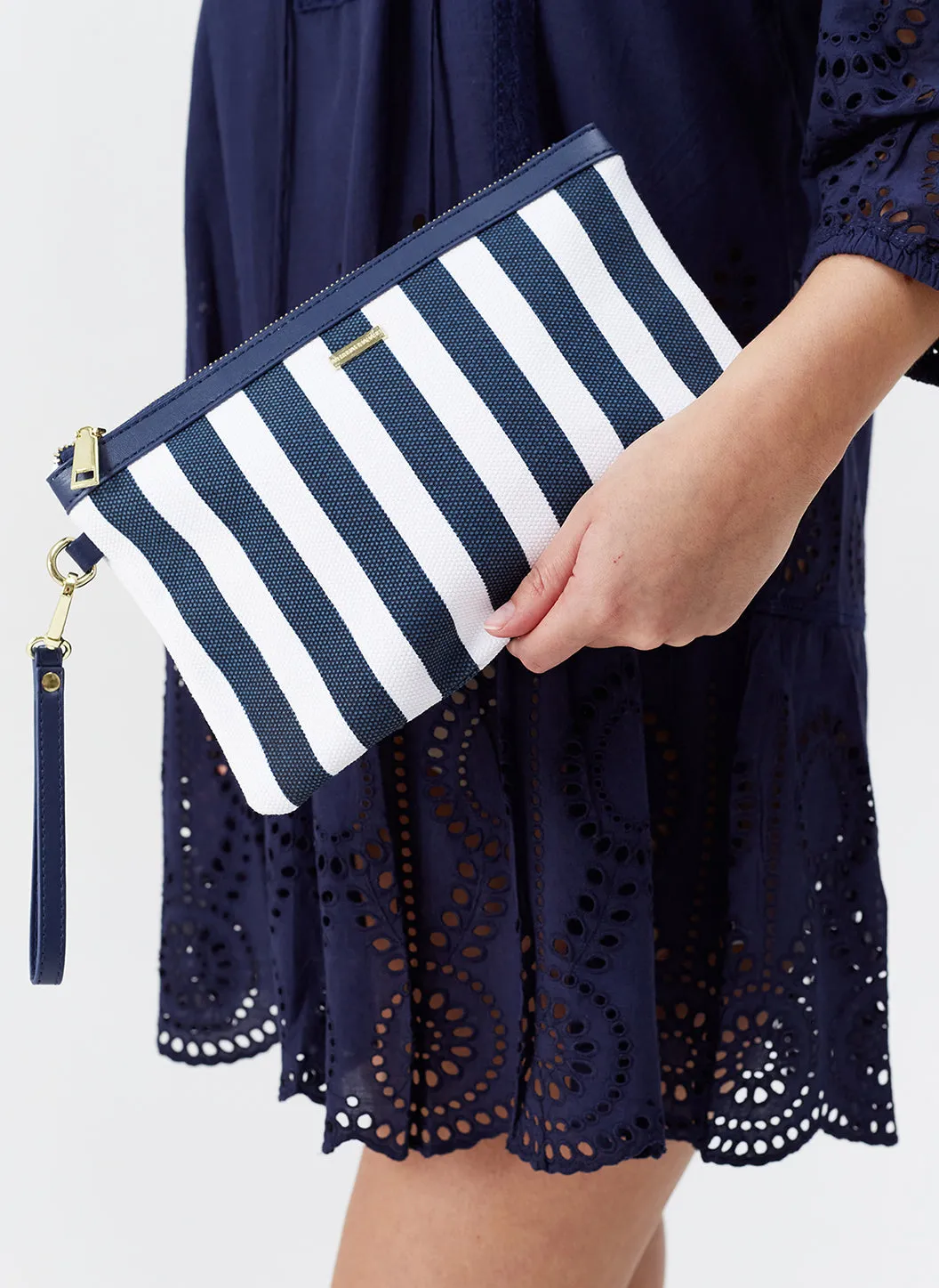 Capri Navy Nautical Clutch