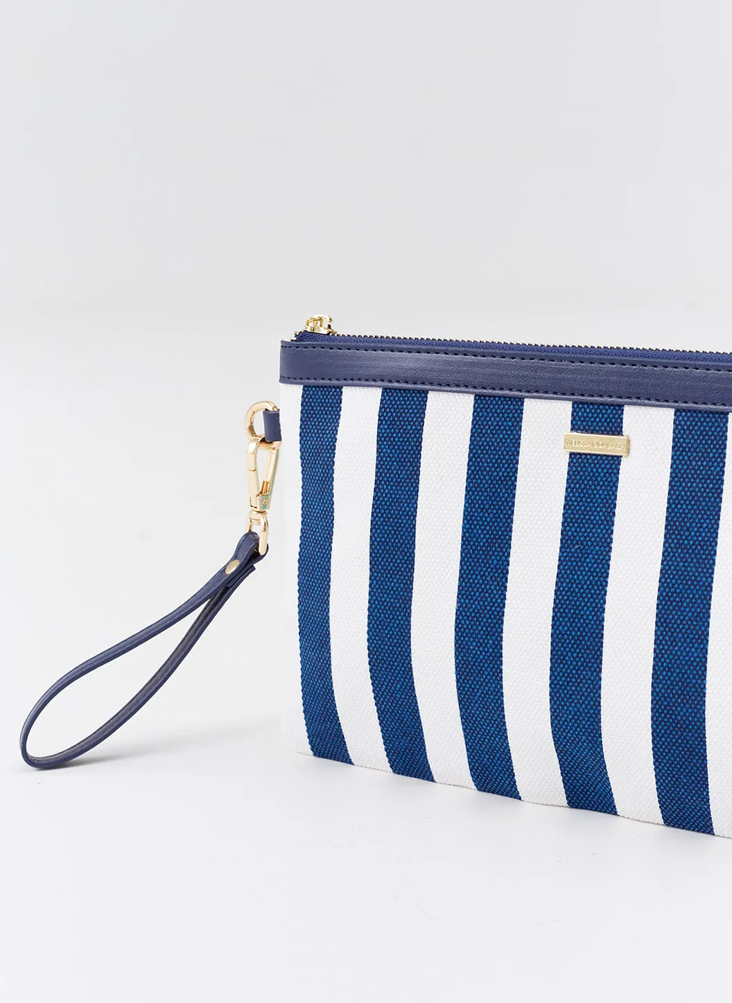 Capri Navy Nautical Clutch