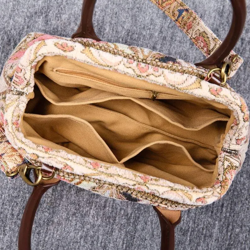 Carpet Handbag Golden Age Pink