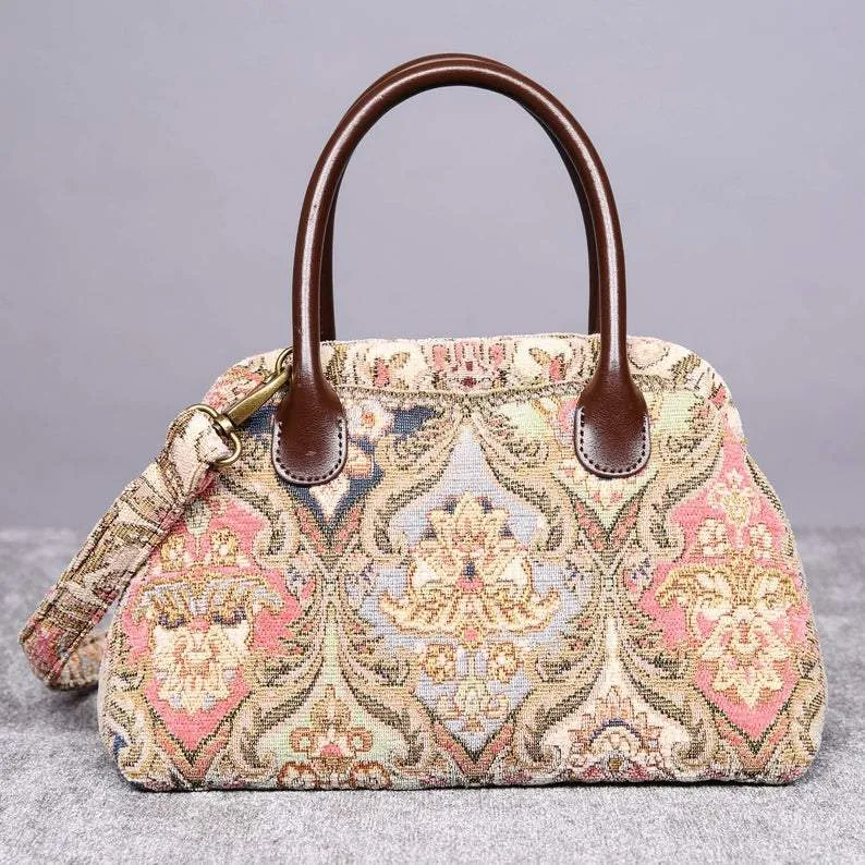 Carpet Handbag Golden Age Pink