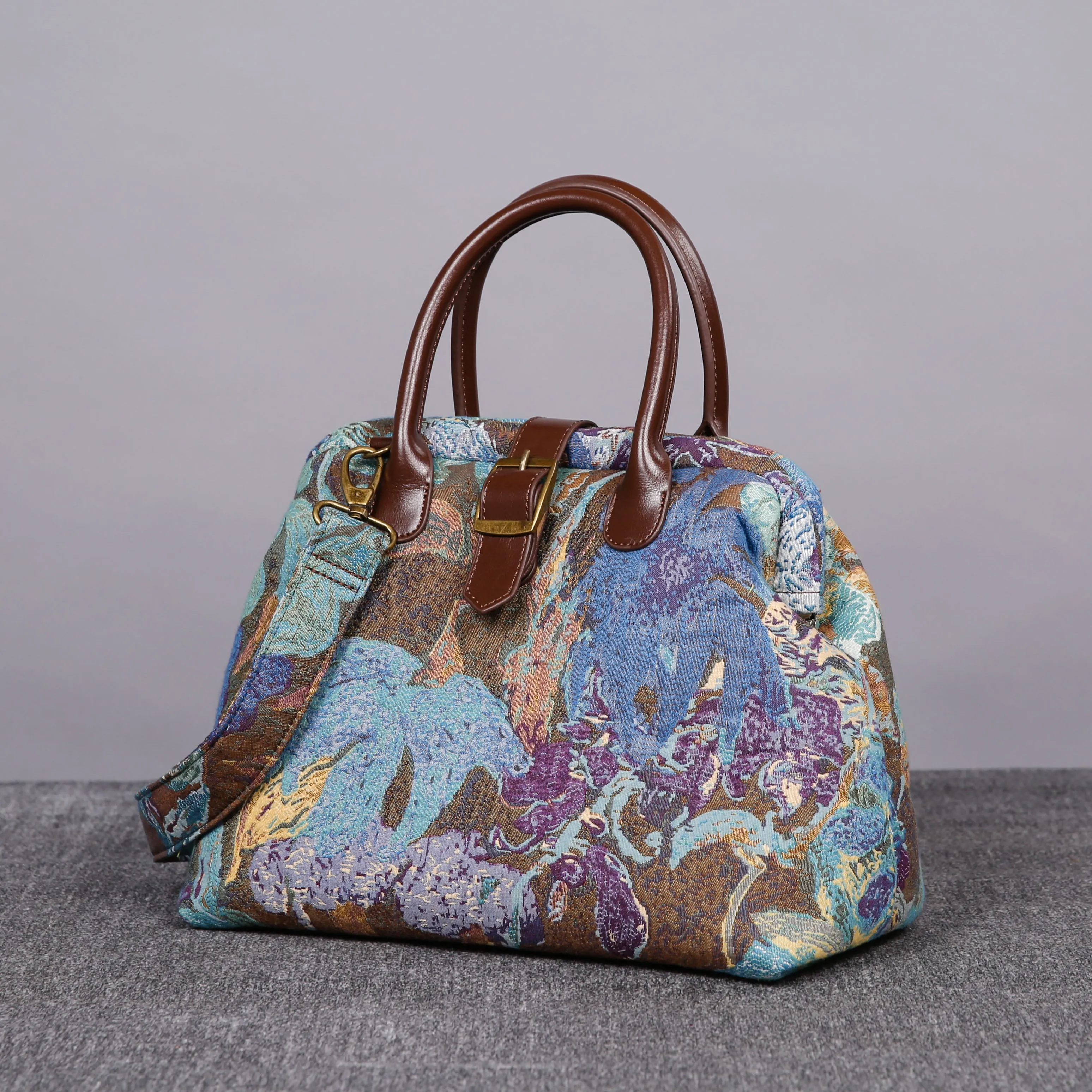 Carpet Purse Abstract Blue