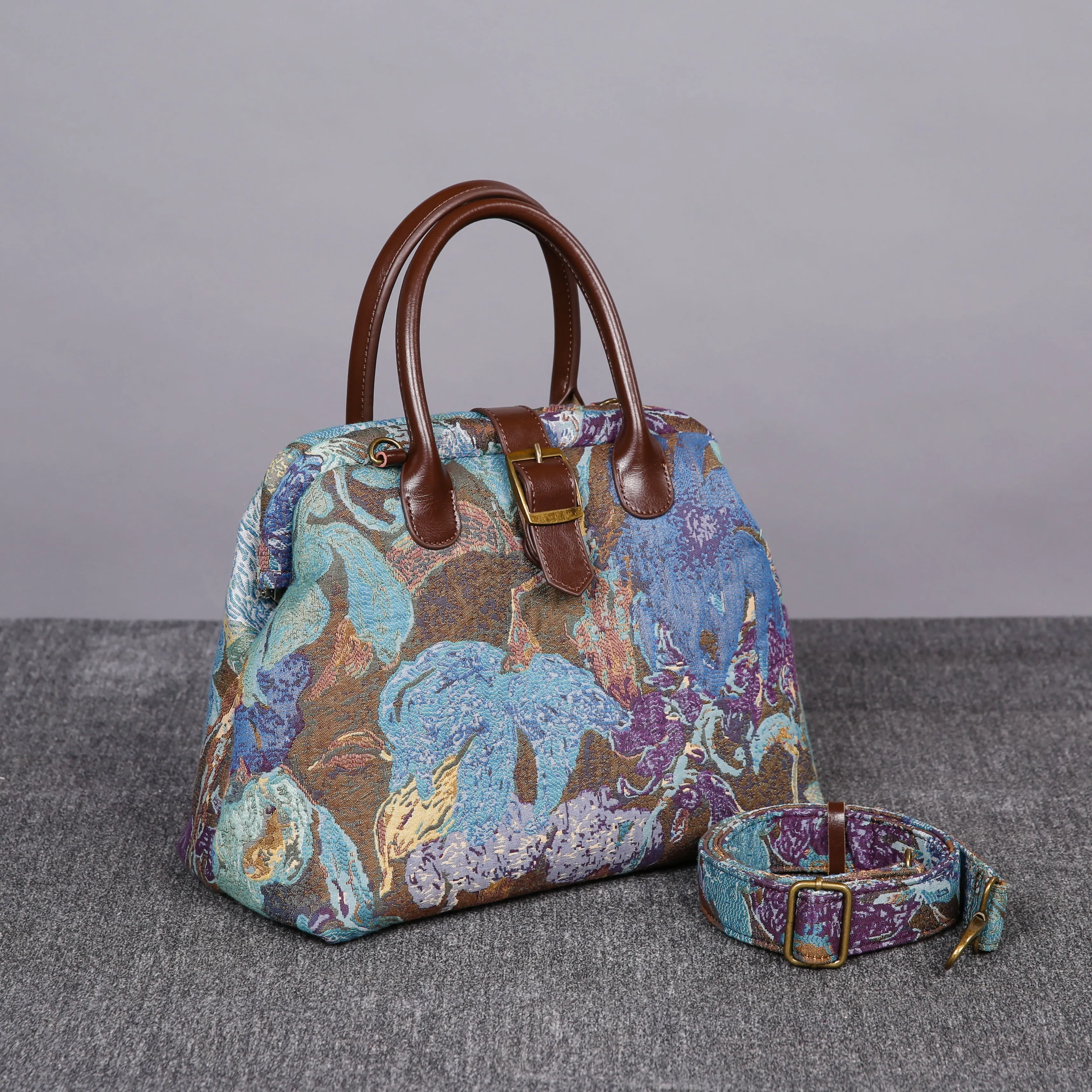Carpet Purse Abstract Blue