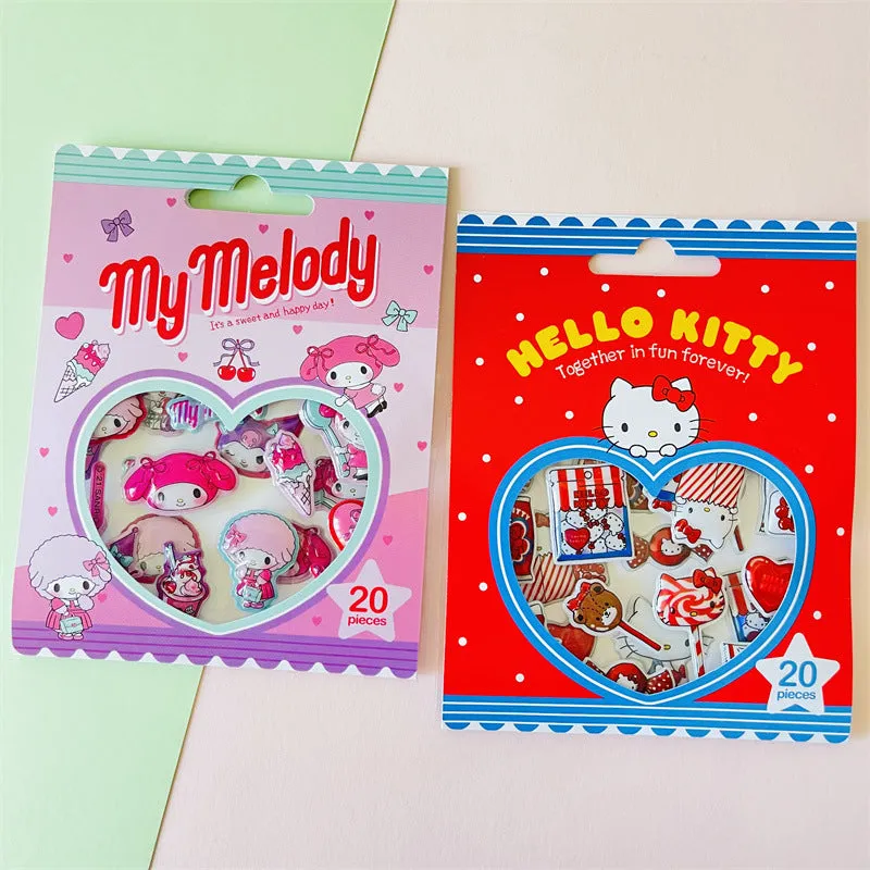 Cartoon Pink 3D Stickers
