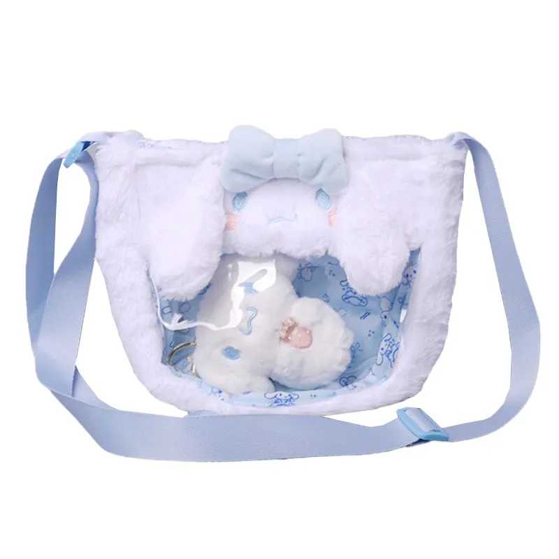 Cartoon Plush Bag With Keychain