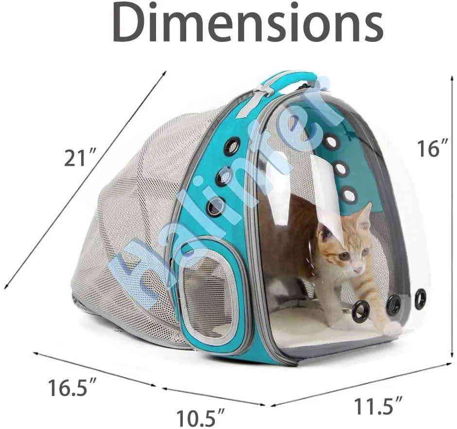 Cat Carrier Backpack, Expandable Pet Backpack for Small Dog, Airline Approved