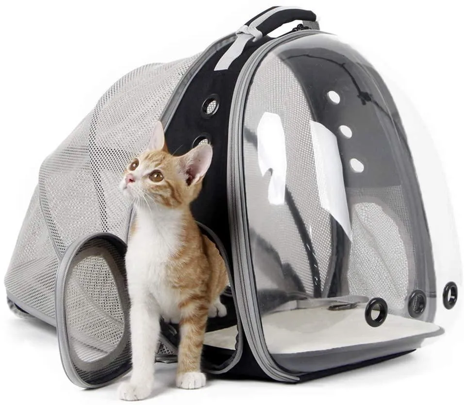 Cat Carrier Backpack, Expandable Pet Backpack for Small Dog, Airline Approved
