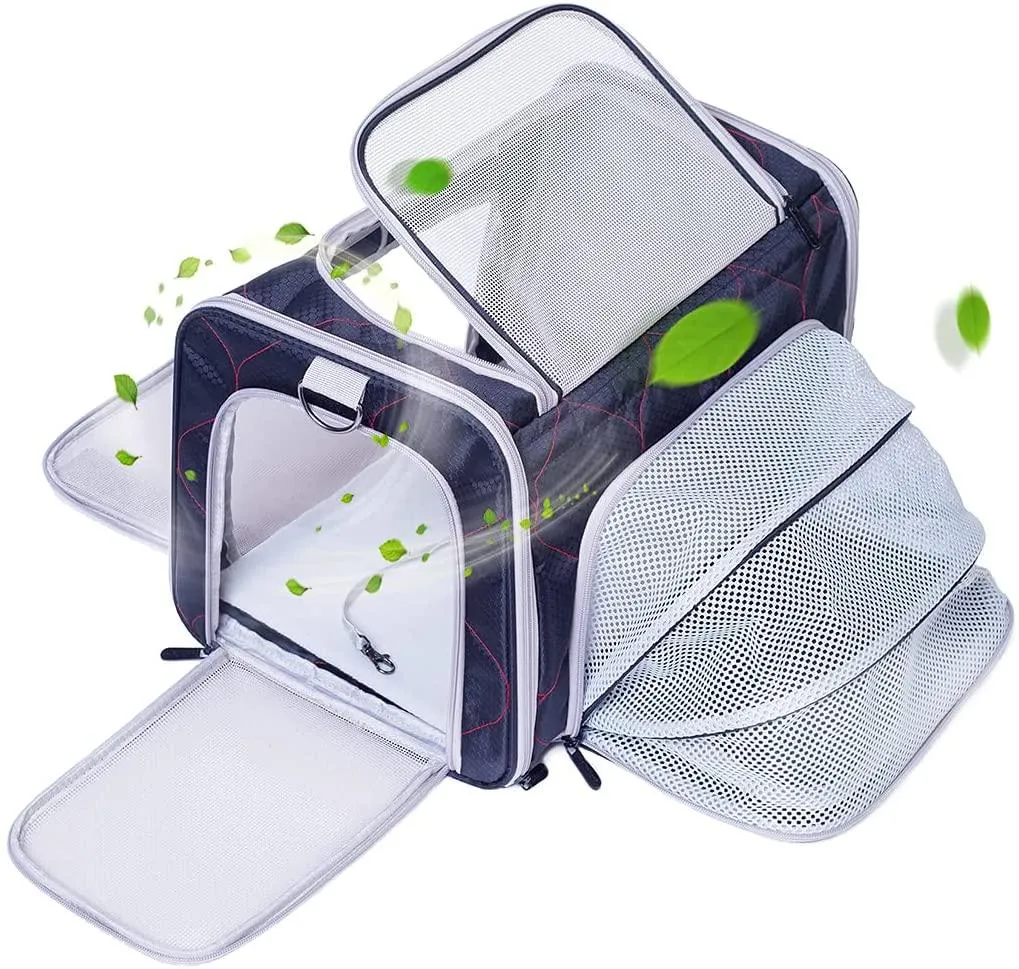 Cat Carrier Backpack, Expandable Pet Backpack for Small Dog, Airline Approved